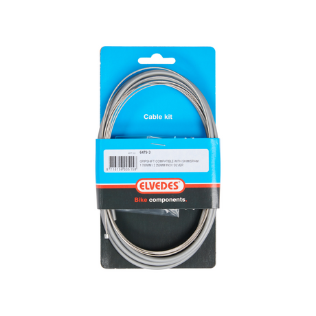 Set di cavi per ingranaggi 3 -Speed Elvedes Nexus 1700 2250 mm in acciaio inossidabile - argento (sulla mappa)