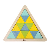 Puzzle in mosaico di legno del mondo classico, 67 pezzi.