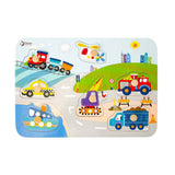 Traffico puzzle in legno Classic World, 8 pz.