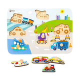 Traffico puzzle in legno Classic World, 8 pz.