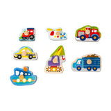 Traffico puzzle in legno Classic World, 8 pz.