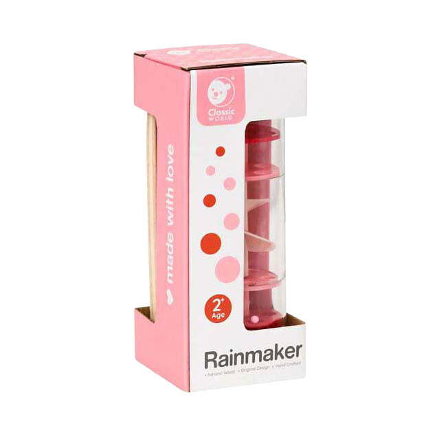 Strumento musicale Classic World Rainmaker rosso - giocattolo sensoriale.