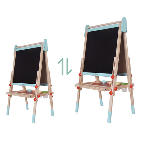 Lavagna magnetica e lavagna Classic World in legno 2in1, 39 pz.