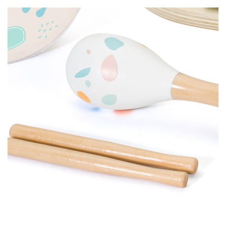 Set di strumenti musicali in legno del mondo classico iris