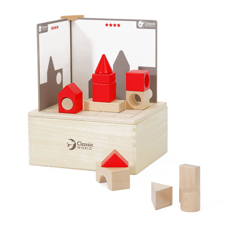Puzzle cerebrale 3D del mondo classico con compiti