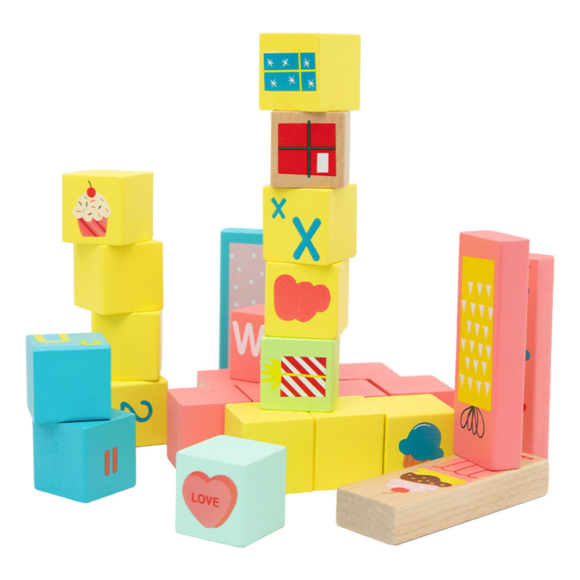 Cubi dolci in legno del mondo classico