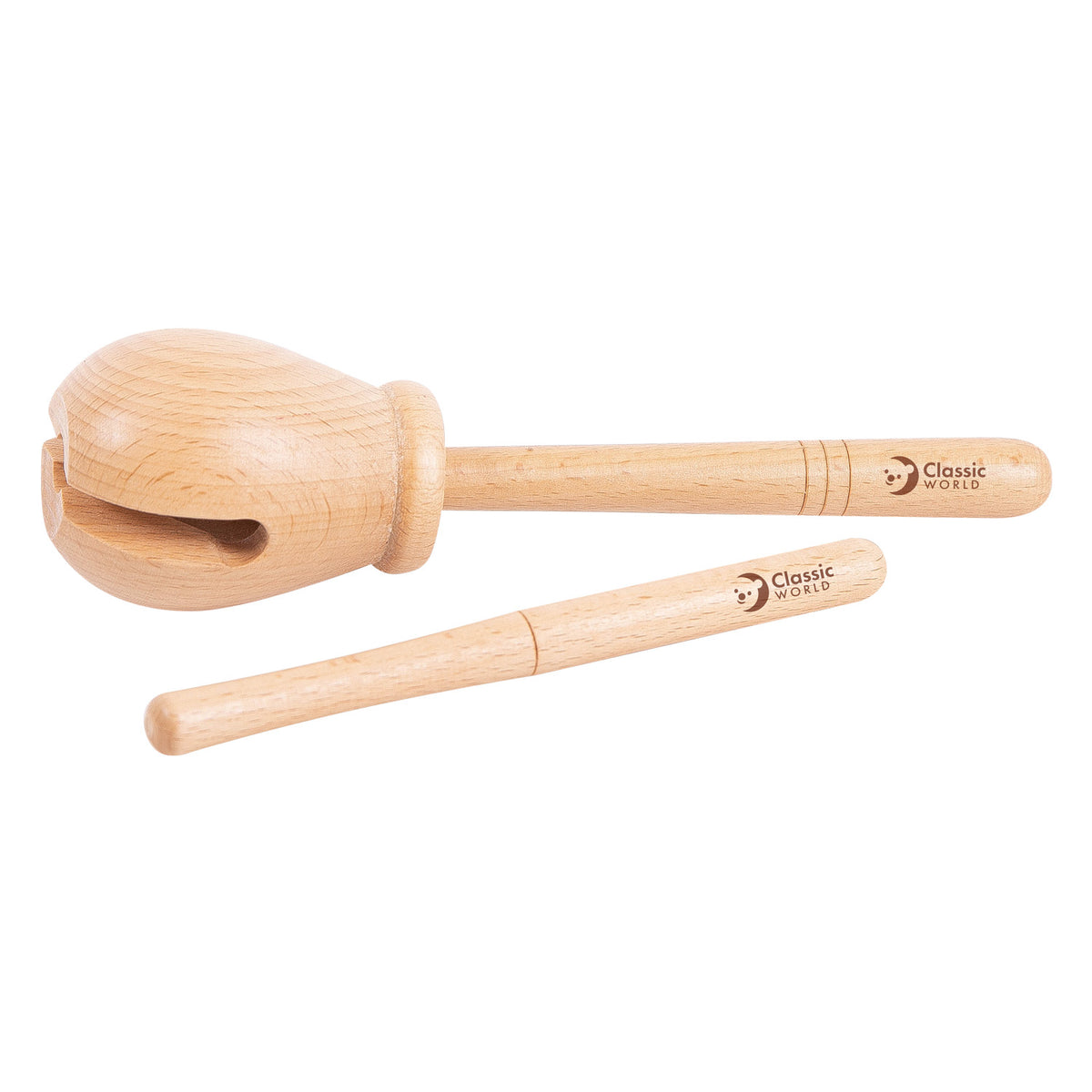Percussioni a blocco in legno del mondo classico, 2 pz.