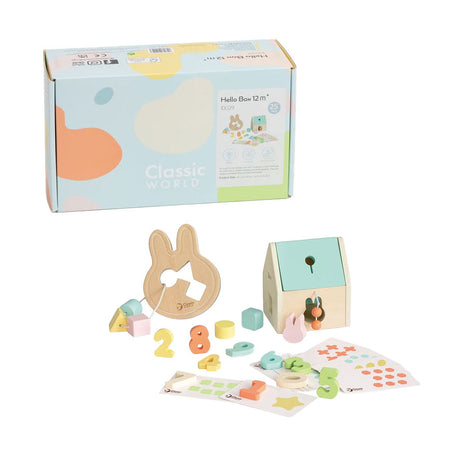 Lobbes Toys BV Classic World Baby Hello Scatola portagiochi 12-18 mesi