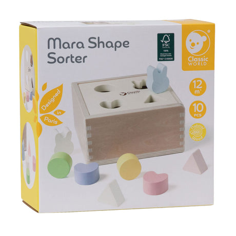 Selezionatrice di forme in legno Classic World Mara 10 pz.
