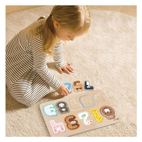 Puzzle di figure in legno del mondo classico, giocattoli educativi 10 pezzi.
