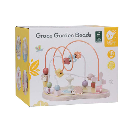 Giocattoli educativi da giardino a spirale in legno per abilità motorie del mondo classico.