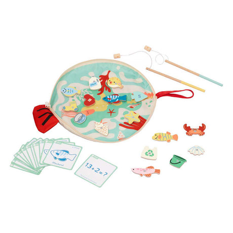 Classico gioco di pesca magnetica in legno del mondo