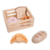 Cassa di legno del mondo classico con pane