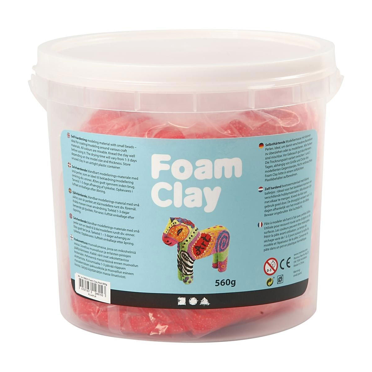 Foam clay ®, 560 gr, rosso