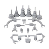Parti robot Creative Company grigie, 19 pz.