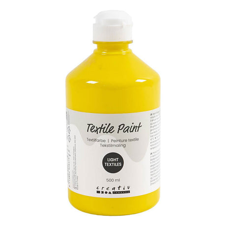 Creativ company textielverf - primair geel, 500ml