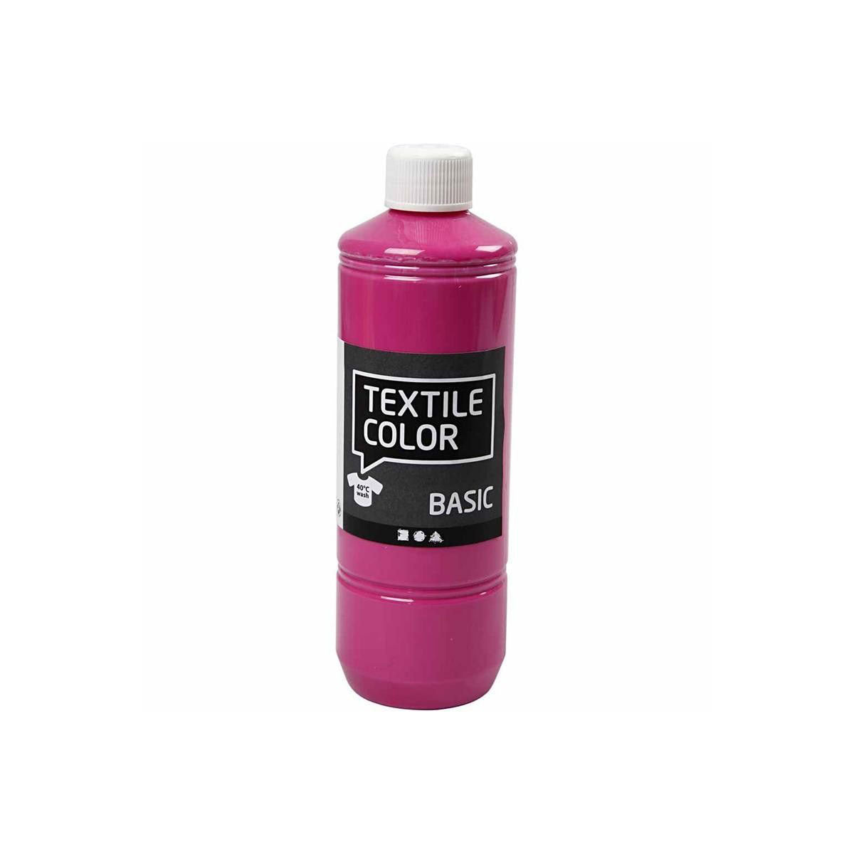 Vernice per tessuti Creative Company - rosa, 500 ml