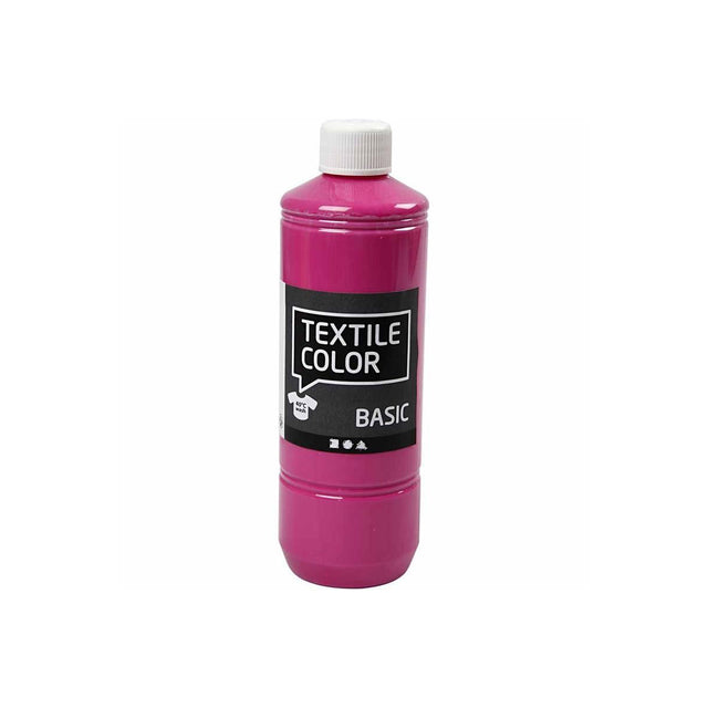 Vernice per tessuti Creative Company - rosa, 500 ml