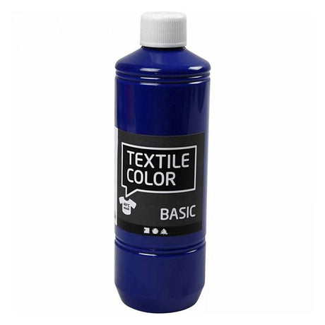 Pittura per tessuti dell'azienda Creativ - colori primari, 5x500ml