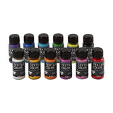Colori per tessuti opachi dell'azienda Creativ - set di 12 colori, 50 ml