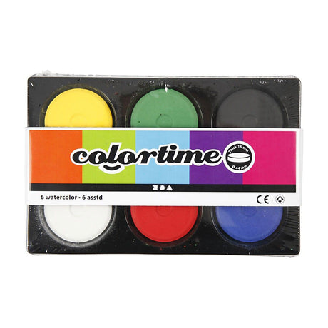 Blocchi di ricarica per acquerello della Creative Company in tavolozza - colori primari, 6 pz.