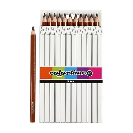Matite colorate jumbo triangolari della Creativ Company - marrone, 12 pz.