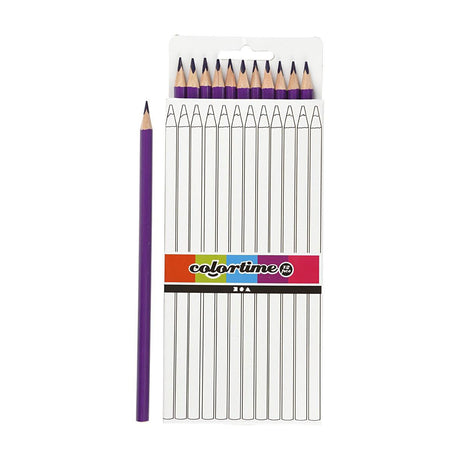 Matite colorate triangolari Creativ Company - viola, 12 pz.