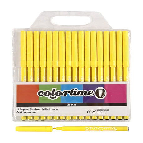 Pennarelli giallo limone Creative Company, 18 pz.