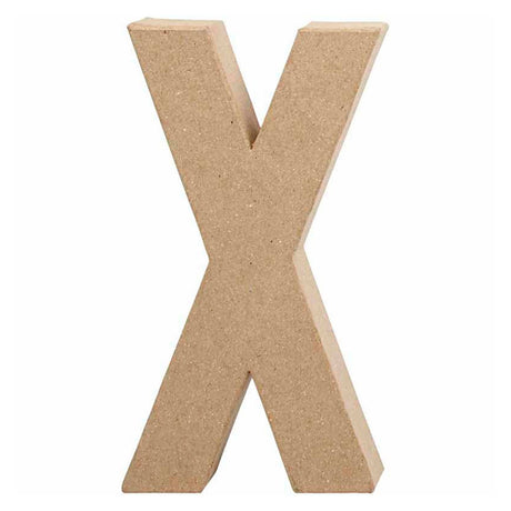 Lettera aziendale creativa in cartapesta - x, 20,5 cm