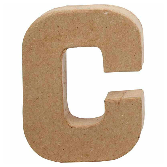 Lettera aziendale creativa in cartapesta - c, 10 cm
