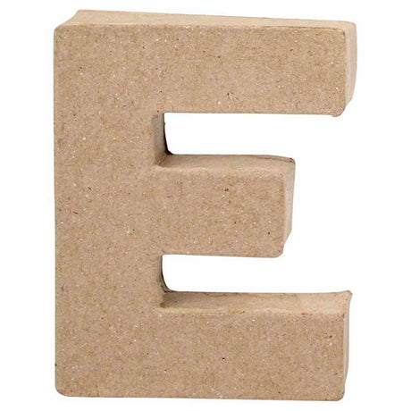 Lettera aziendale creativa in cartapesta - e, 10 cm