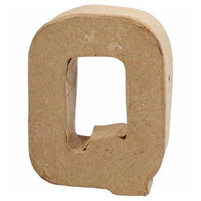 Lettera aziendale creativa in cartapesta - q, 10 cm