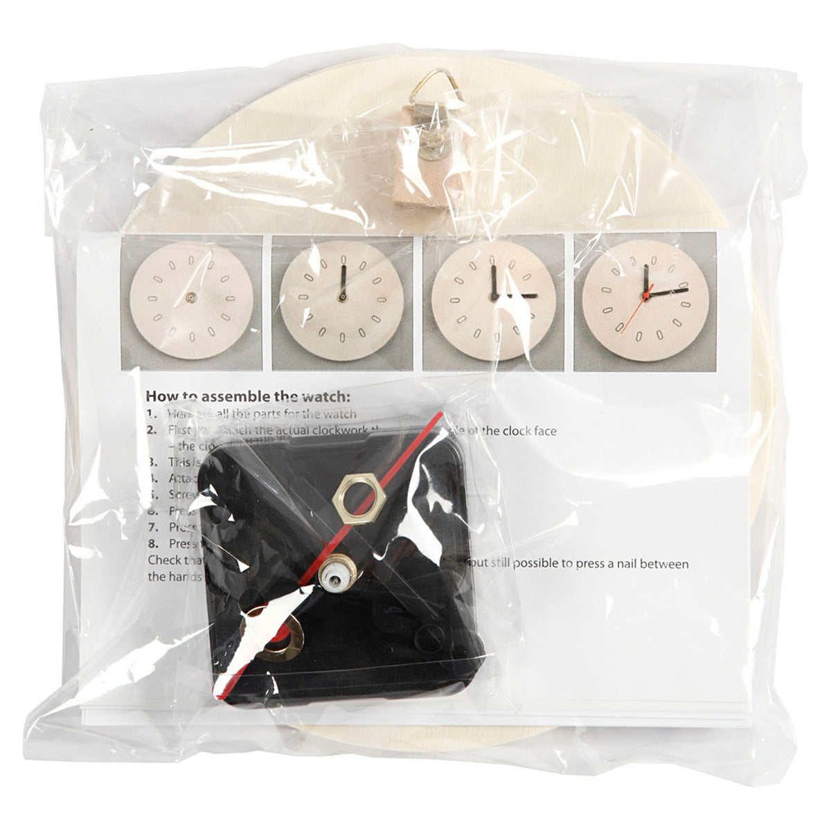 Azienda creativa https: www.cchobby.nl orologio-con-cornice-in-legno-d-15-cm-1-pezzo