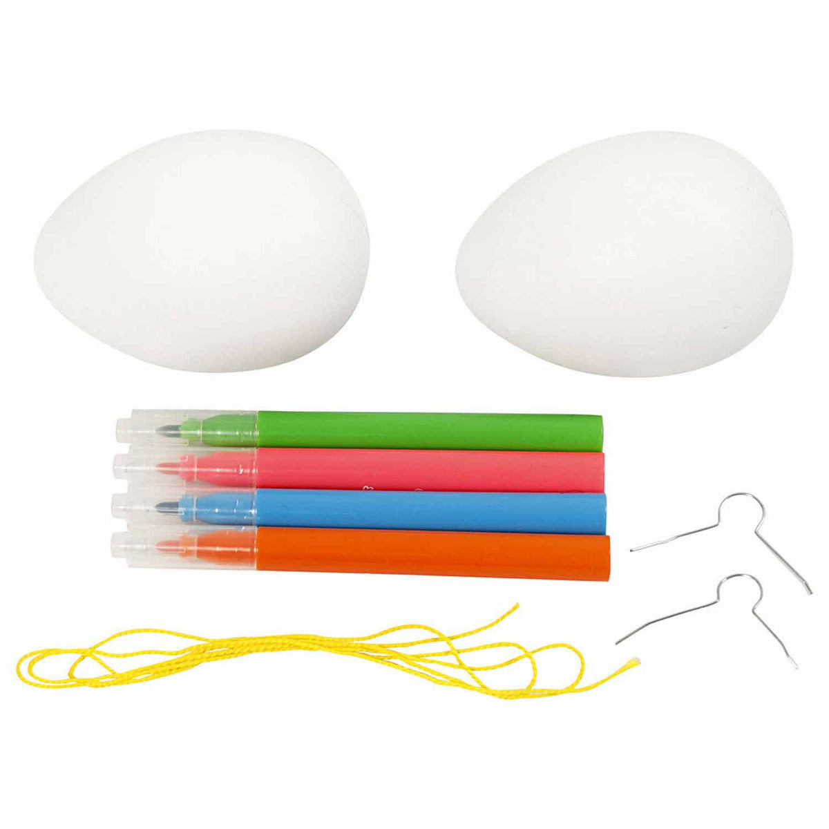 Set di grucce per bricolage dell'azienda Creativ, uova di Pasqua