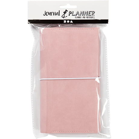 Azienda creativa https: www.cchobby.nl planner-bulletjournal-size-10x18x1-5-cm-elastic closing-pink-1-pezzo