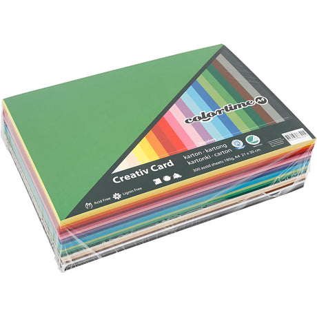 Cartoncino colorato Creative Company colore A4, 180gr, 300 fogli