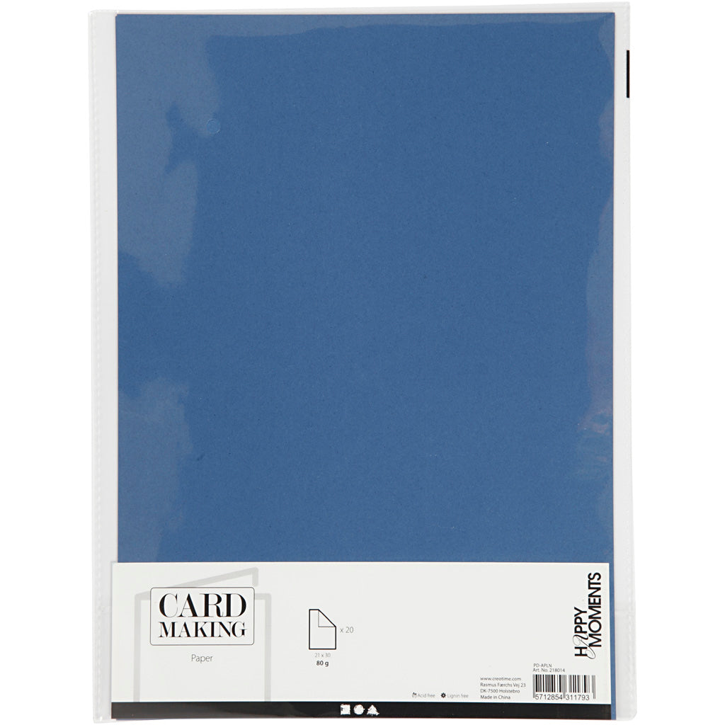 Carta aziendale Creativ blu a4 110gr, 20 pz.