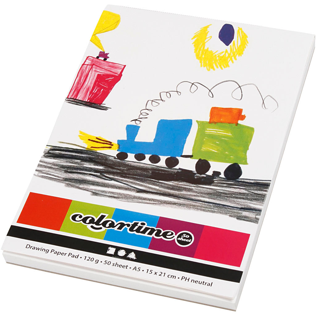 Creative Company Drawing Block White A5 120GR, 50 fogli