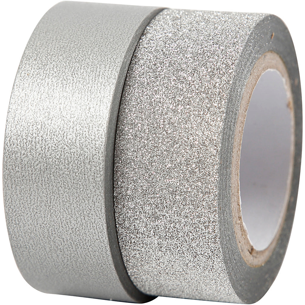 Nastro per mascheratura Creative Company argento 2 m, 2 pezzi.