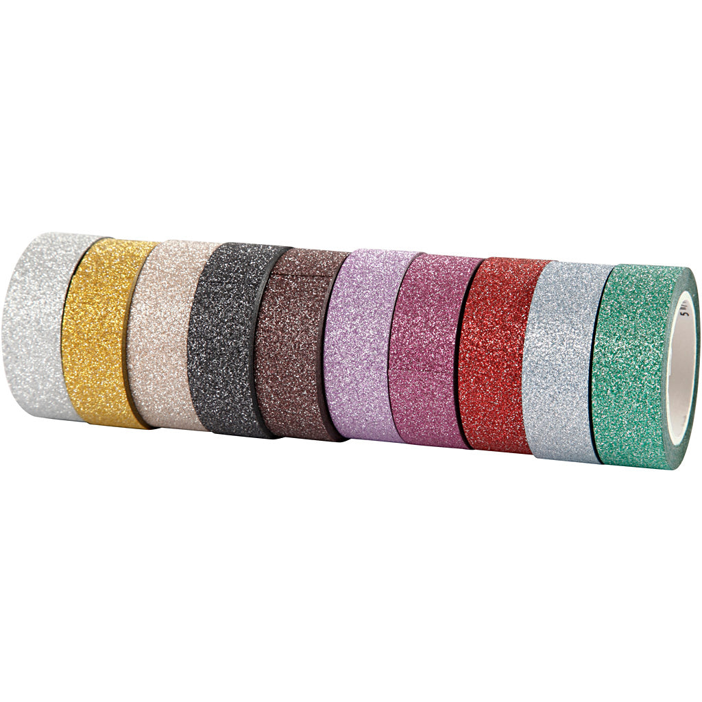 Azienda creativa https: www.cchobby.nl glitter-tape-b-15-mm-various-colors-10x6-m-1-doos