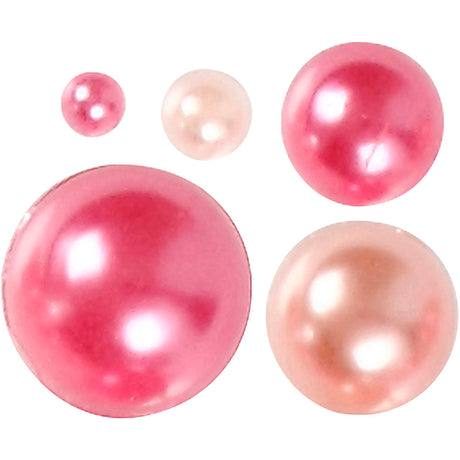 Perline mezzo bastoncino Creativ Company rosa 2-8mm, 140pz.