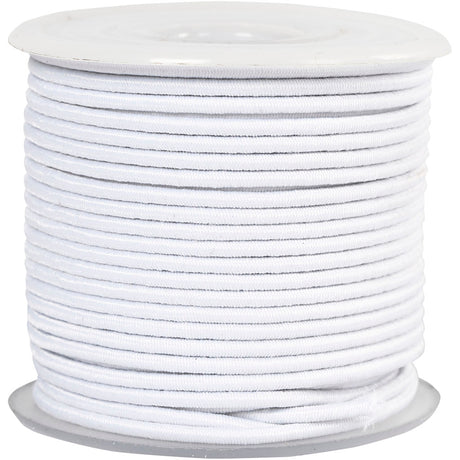 Elastico Creative Company spessore 2mm bianco, 25m