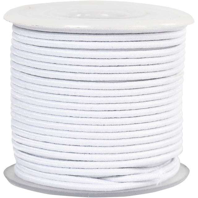 Elastico Creative Company spessore 2mm bianco, 25m