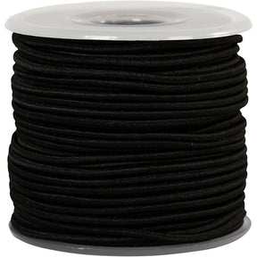 Elastico Creative Company spessore 2 mm nero, 25 m