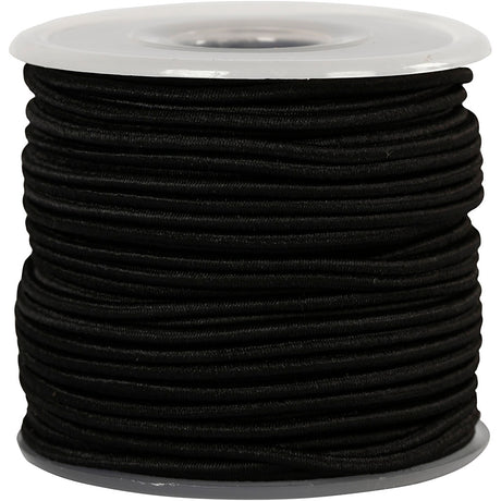 Elastico Creative Company spessore 2 mm nero, 25 m