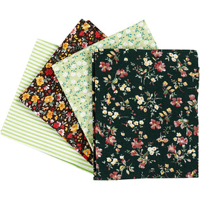 Tessuto patchwork Creative Company verde 45x55 cm, 4 pz.