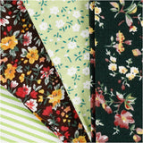 Tessuto patchwork Creative Company verde 45x55 cm, 4 pz.