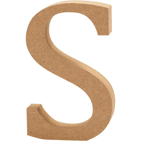 Creative Company Letter S MDF 13CM, 1 °.