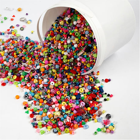 Azienda creativa https: www.cchobby.nl secchiello-con-perline-di-plastica-misura-6-20-mm-misura-foro-1-5-6-mm-ca-8100-pezzo-3000-gr-5700-ml-1-secchio