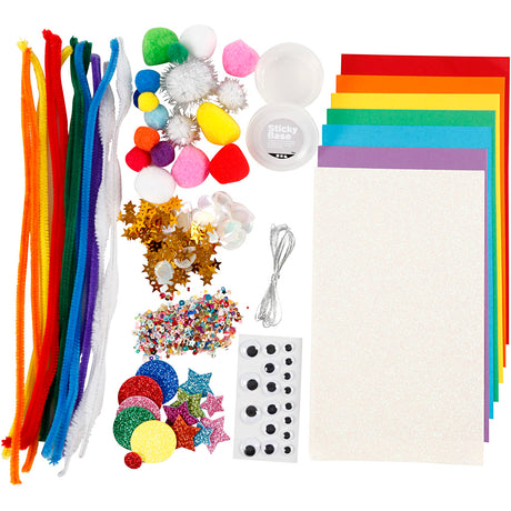 Set arcobaleno di materiali di base per hobby dell'azienda creativa